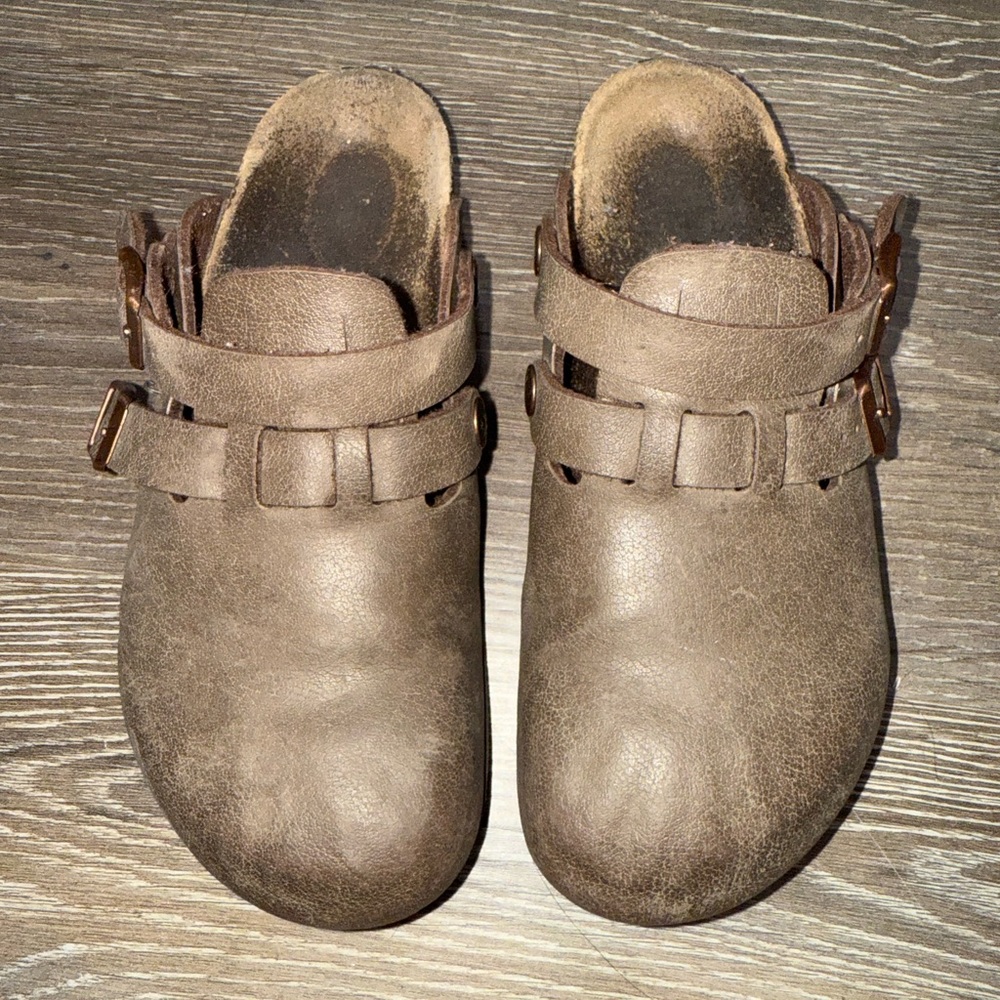 Birkenstock Kids Brown Slippers